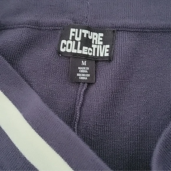 Women's High-Rise Sweater Track Pants - Future Collective, Size: Medium - Picture 5 of 5